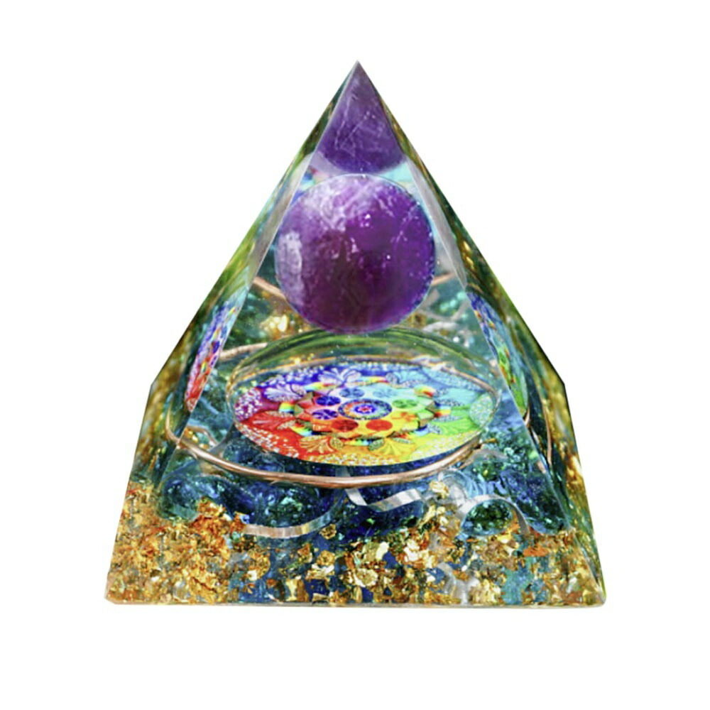 全巡礼☆願い事福を招き皆の幸せ2つ玉パワーオルゴナイト