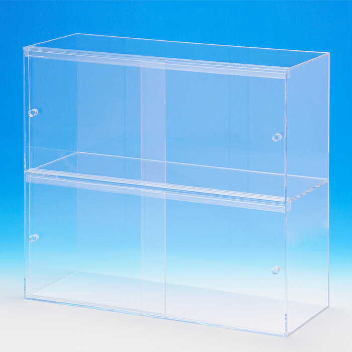新品未使用　趣味の収納ケース アクリル扉付き 楽天市場】【保証付】 コレクションケース アクリル 卓上 クリア 扉