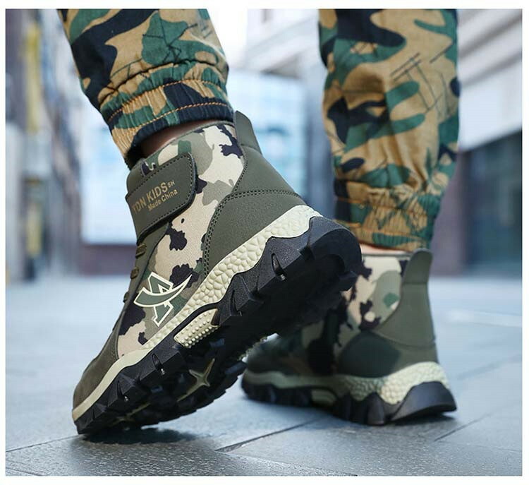 楽天市場】迷彩柄 子供靴 スノーブーツ キッズ ブーツ ミドルブーツ