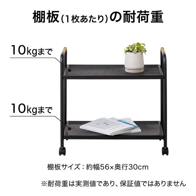 テラスラック2段 キャスター付 /A: プランター・シェルフ｜青山