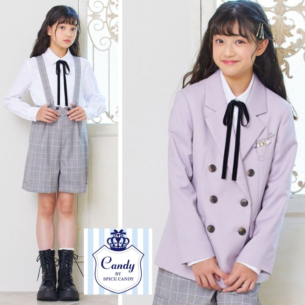 卒業式に女児スコッチハウススーツ（クリーニング済） 卒業式に女児