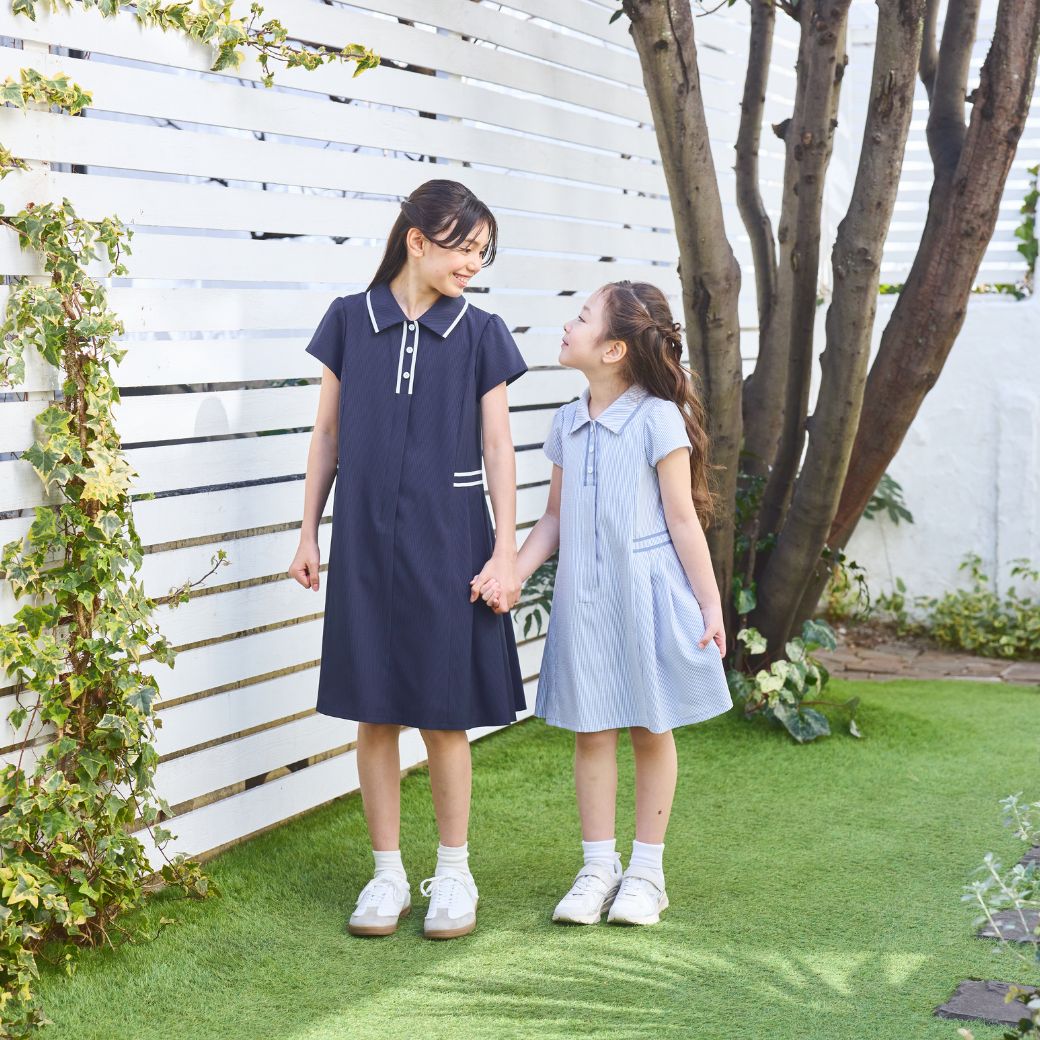 CLEARANCEセール50％OFF】【キッズ】COOLMAXラインワンピース 100 110