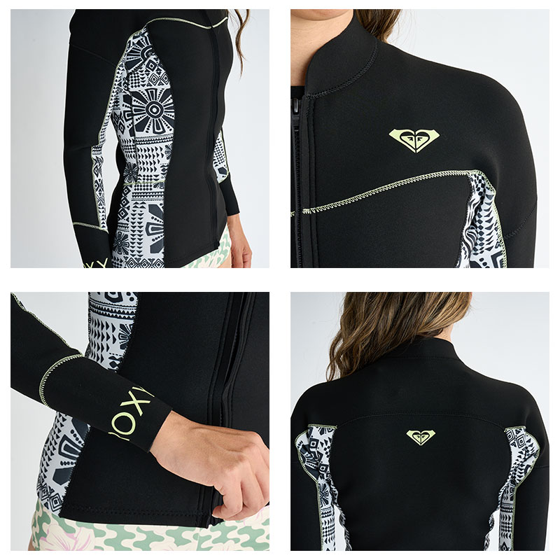ROXY ロキシー レディース ウェットスーツ 2mm ジャケット タッパー
