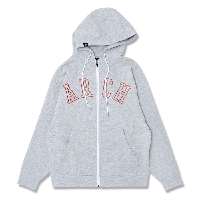 楽天市場】Arch college logo sweat zip parka【white】 アーチ バスケ