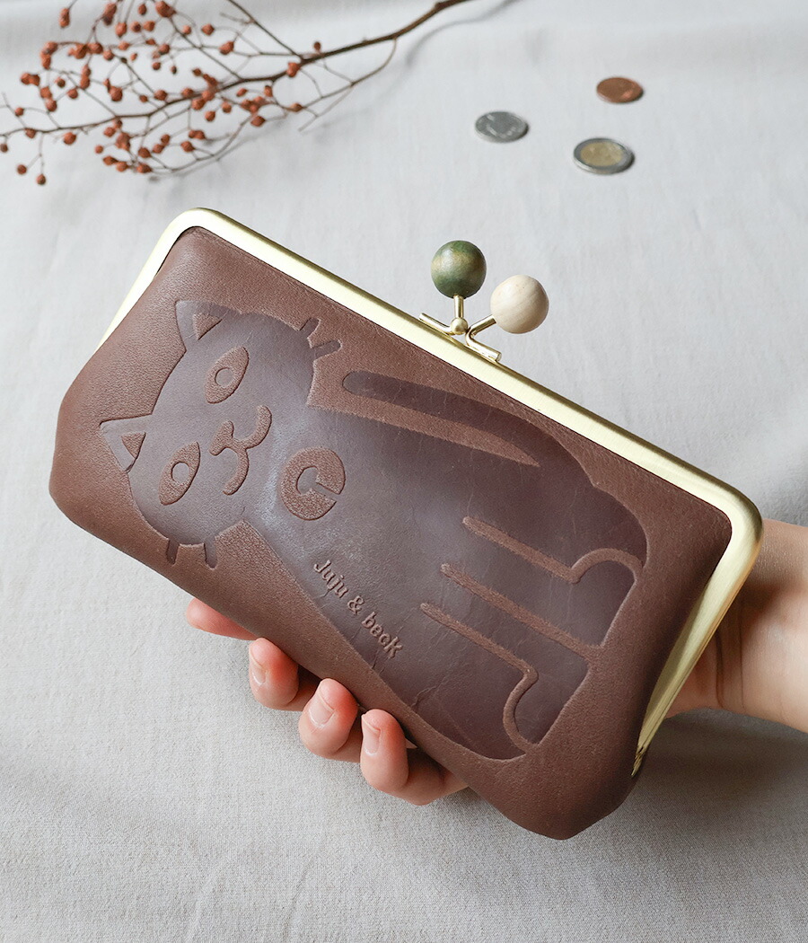 楽天市場】がま口 長財布 猫 box21 ボックス ジュジュアンドベック