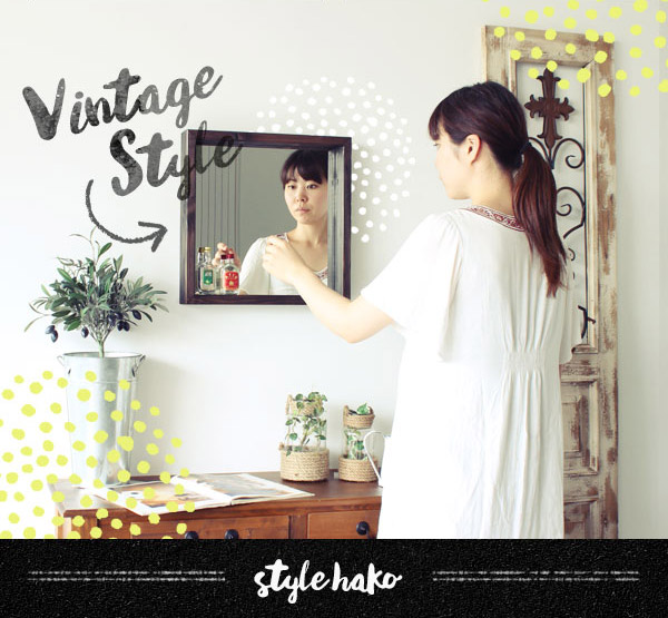 楽天市場】壁掛け ミラー アンティーク 洗面台 ディスプレイラック