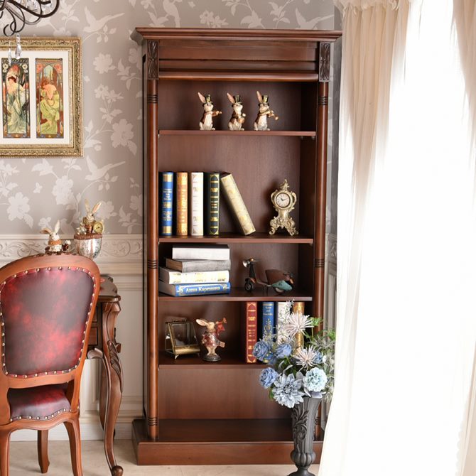 ロココ調⭐︎アンティーク調⭐︎本棚⭐︎ブックシェルフ 本棚 ロココ