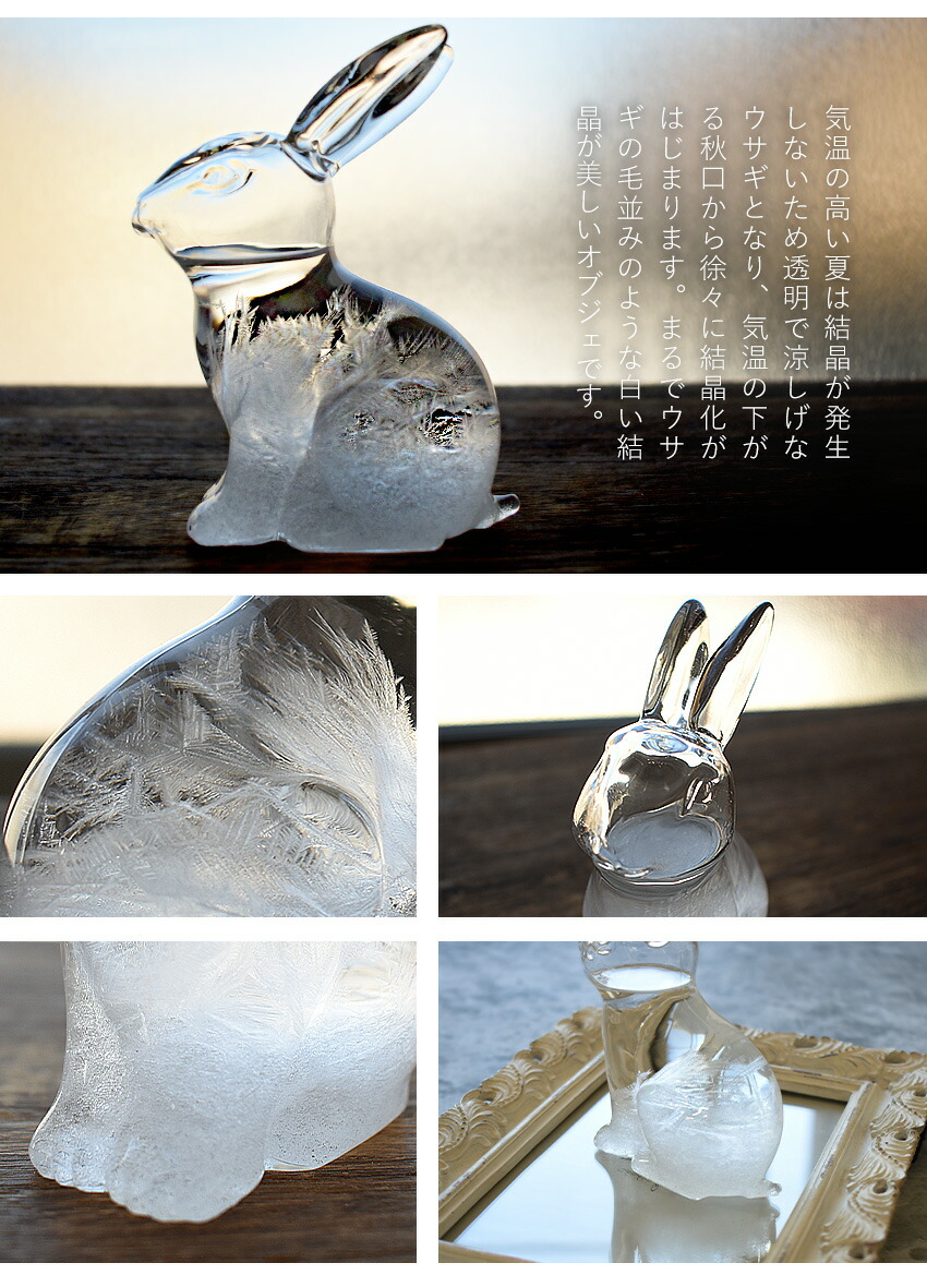 楽天市場】ストームグラス うさぎ 天気予報 結晶 天候 天然木 木 北欧