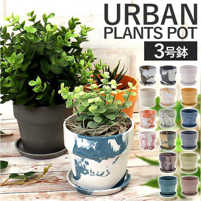 楽天市場】植木鉢 プラスチック おしゃれ 3号 通販 鉢カバー 3号鉢