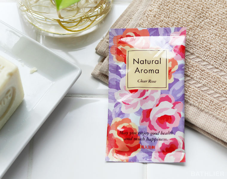 入浴剤｜薬用入浴剤「ナチュラルアロマ」クリアローズ – バスグッズ