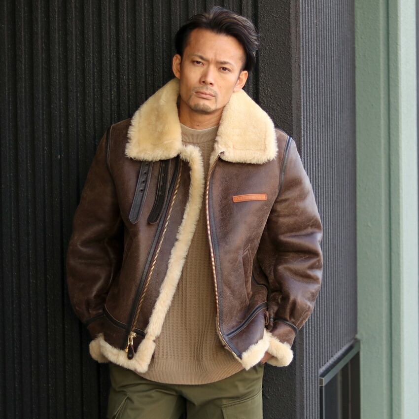 楽天市場】AVIREX アビレックス B-3フライトジャケット 2105 ブラウン