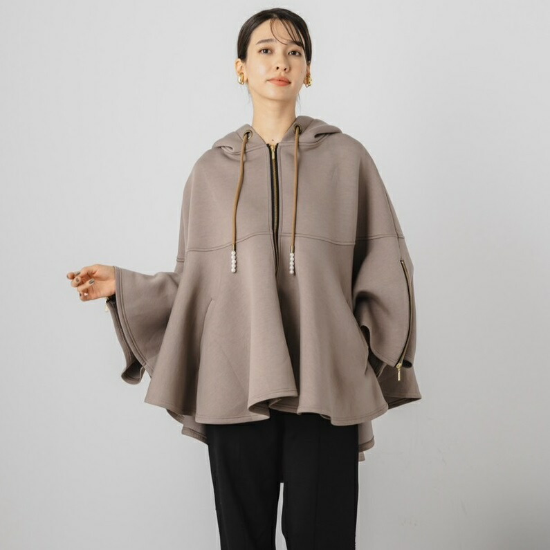 新品】aoiwanaka アオイワナカ ケープ ポンチョ ブラウン 新品