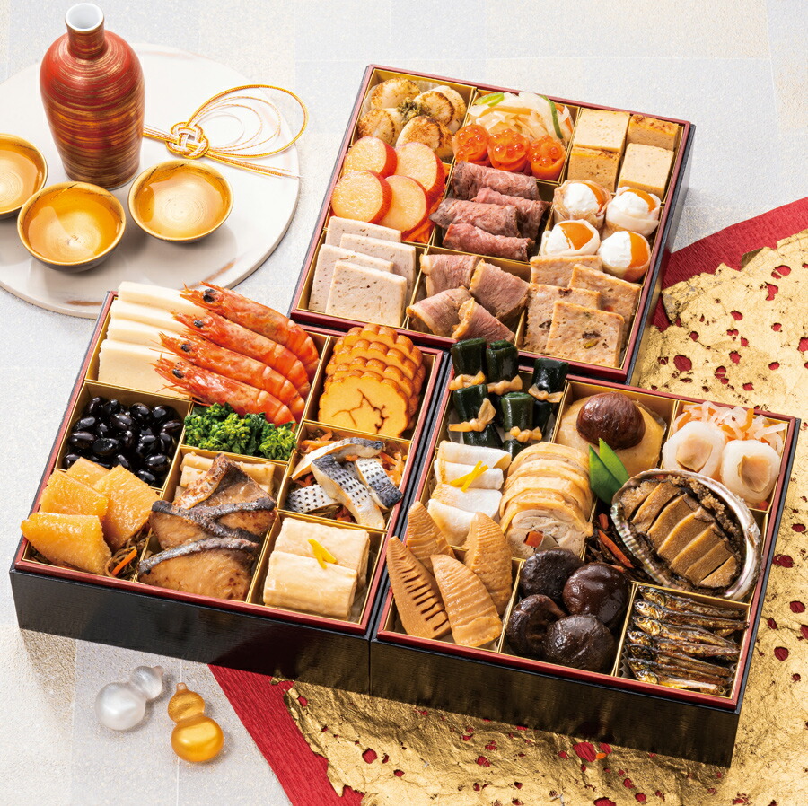 おせち 2026 予約「大松食品オリジナル」無添加 おせち料理 三段重 健