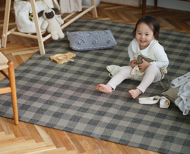 Villa Collection デンマーク フェロー羊ラグ 新品同様② Villa