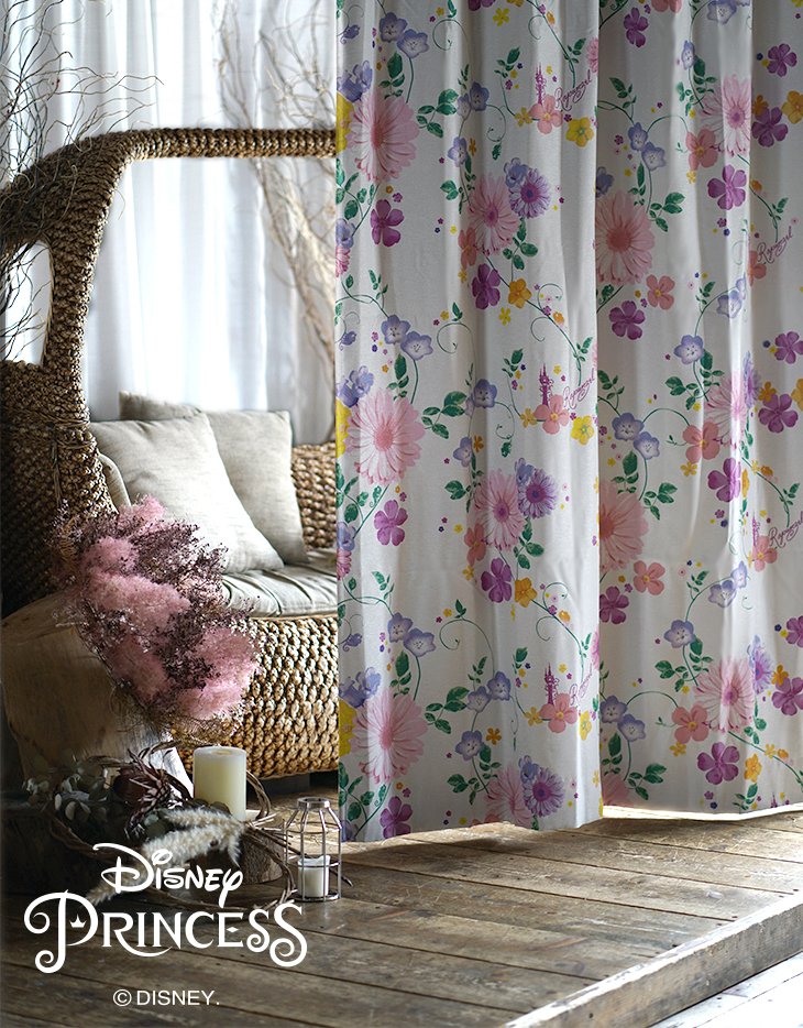 楽天市場】遮光 カーテン PRINCESS/Tangled タングルド 100×178cm 1枚