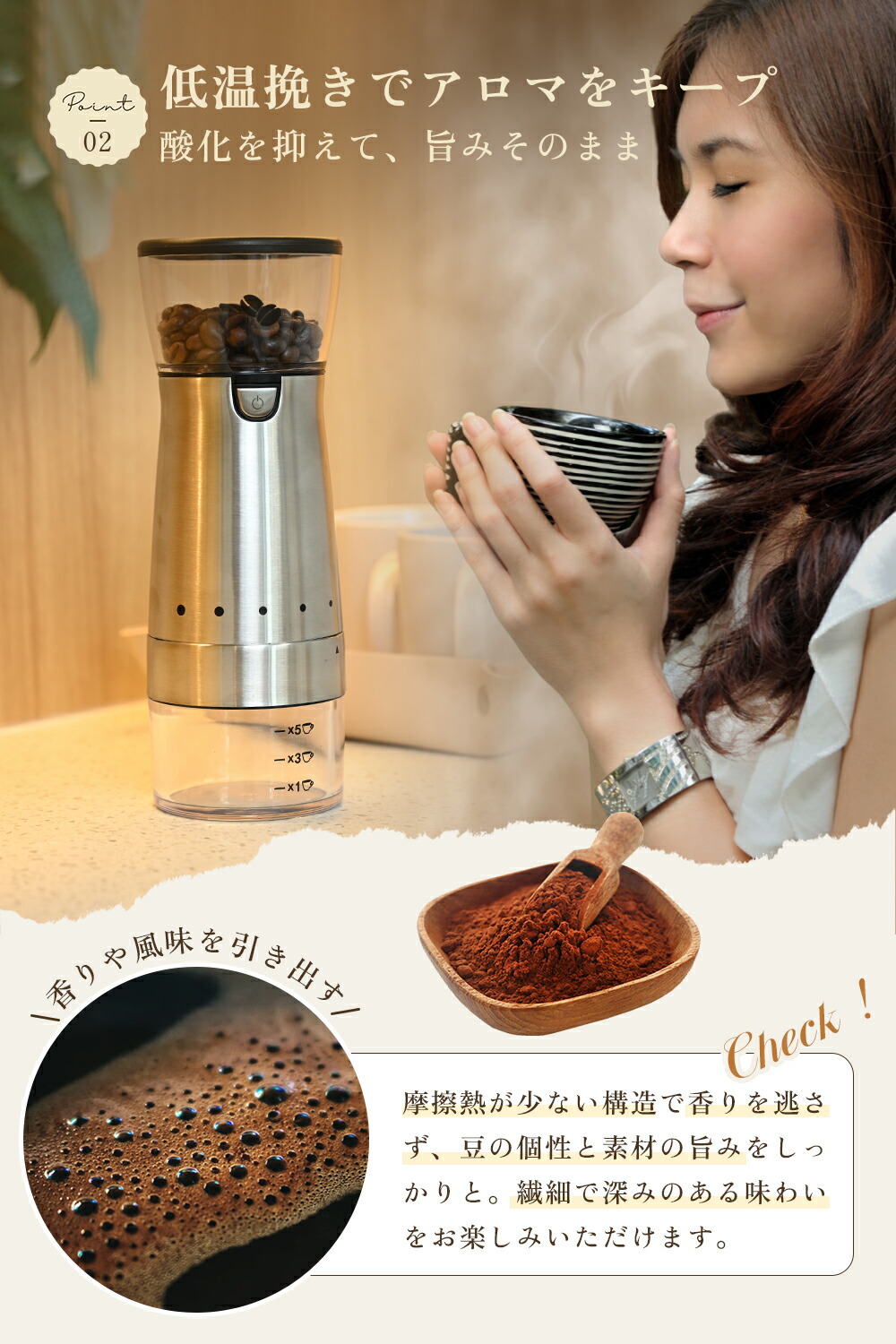 楽天市場】【送料無料／ランキング入賞】コーヒーミル 電動 臼式