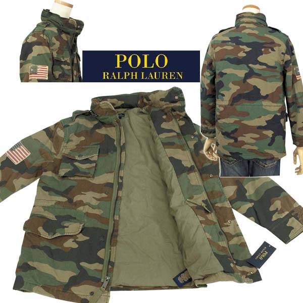 POLO ラルフローレンカモフラ ミリタリージャケット【送料無料