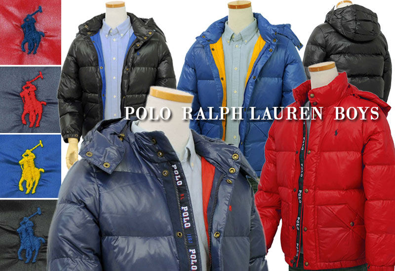 楽天市場】POLO by Ralph Lauren Boy'sフード付（着脱可） ダウン