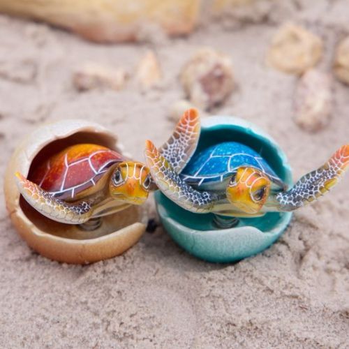 楽天市場】ハッチング ホヌフィギュア カメ 亀Kahiko インテリア