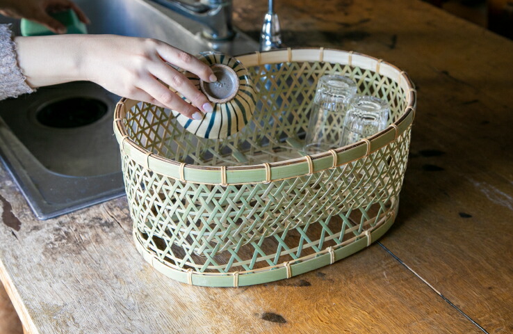 楽天市場】ゴマコチ 茶碗かご(中) 水切りラック シンク コップ立て