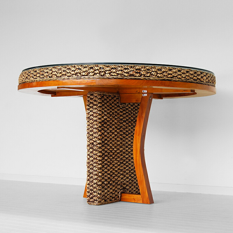 楽天市場】送料無料 ウォーターヒヤシンス・ラウンドダイニング