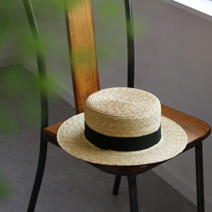 楽天市場】岡本帽子(おかもとぼうし) 麦わら カンカン帽 リボン付き