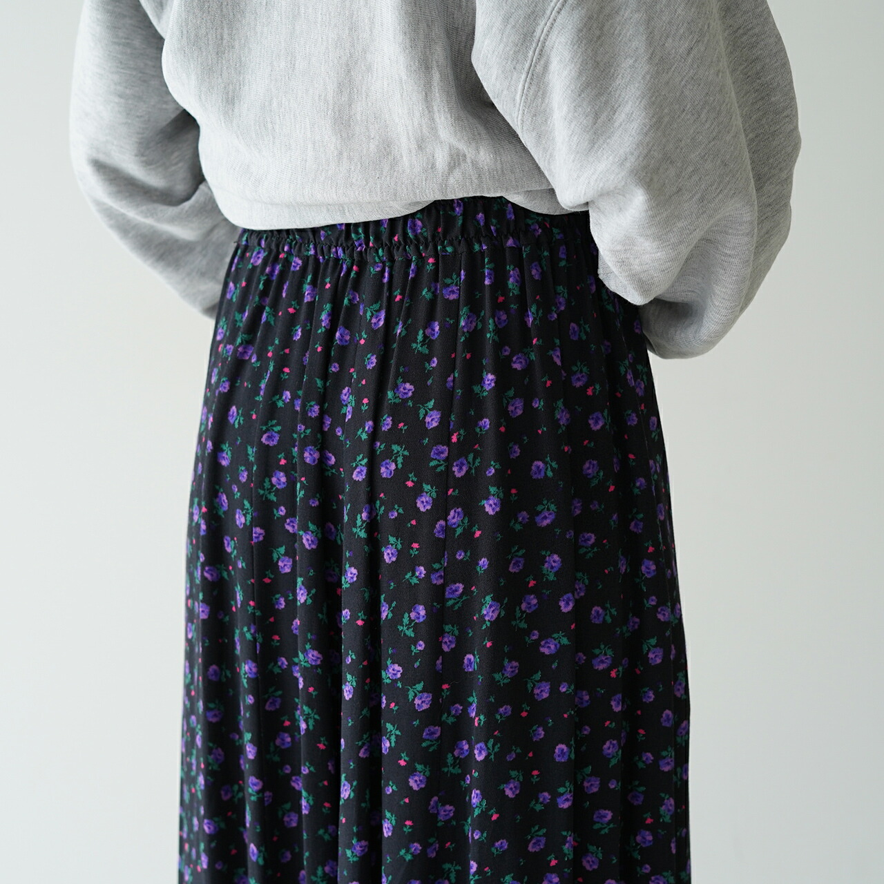 ぎゅなCOMMEdesGARCONS花柄スカート 黒 ピンク 紫 楽天市場】花柄