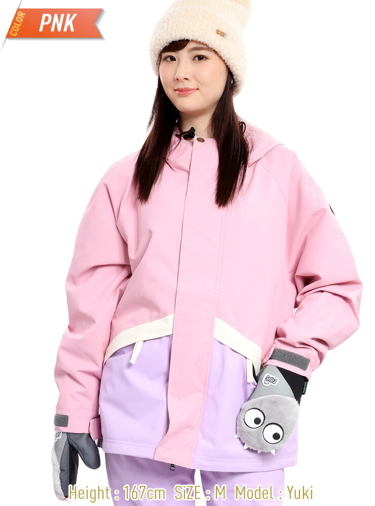 新品 未使用 シスタージェイ スノーボードウェア 上下 M ピンク スノボ