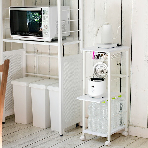 楽天市場】【P5倍 2/24 9:59迄】 キッチンワゴン 隙間収納 幅30タイプ