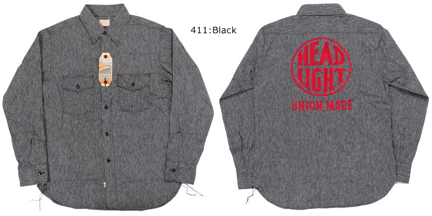 楽天市場】HEADLIGHT ヘッドライト 実名復刻 長袖 コットンコバート