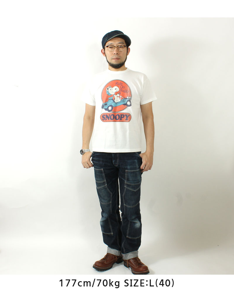 TOYS McCOY(トイズマッコイ) スヌーピーTシャツ RIDE ON BUGGY