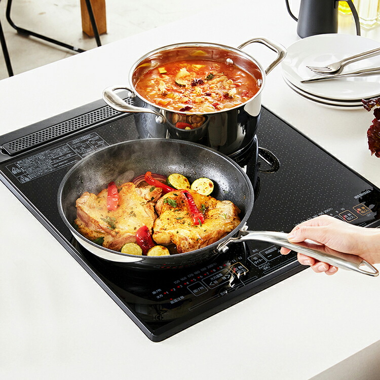 楽天市場】IHクッキングヒーター 2口 ビルトインタイプ 200V アイリス