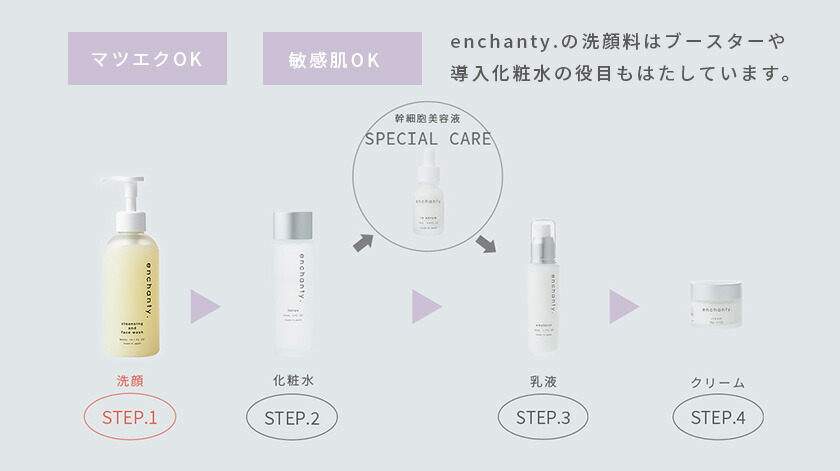 楽天市場】enchanty. cleansing and face wash エンチャンティー 洗顔