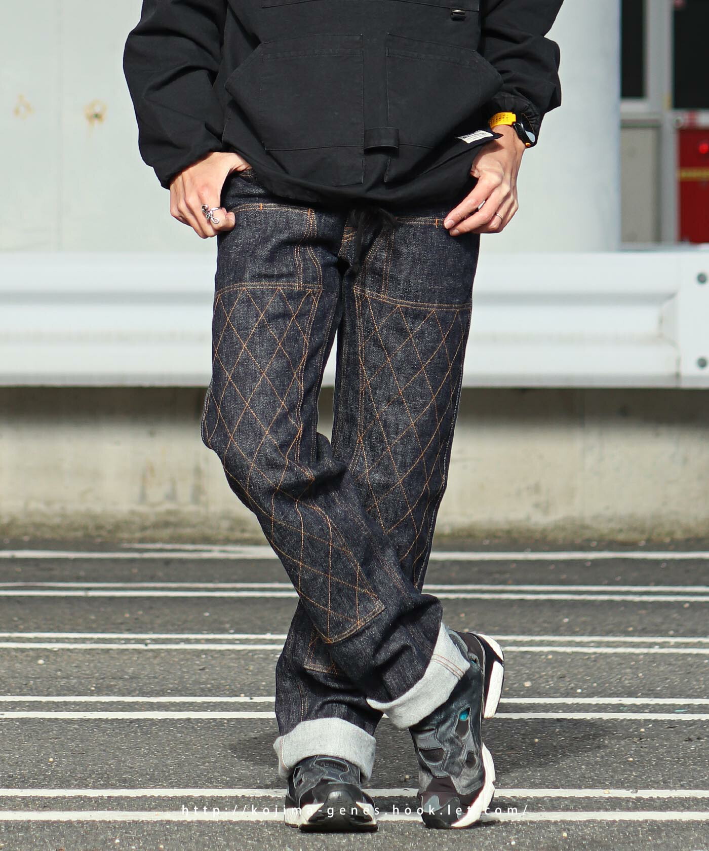 本当の最終値下】SWUN ダブニーパンツ L インディゴ インディゴドライ