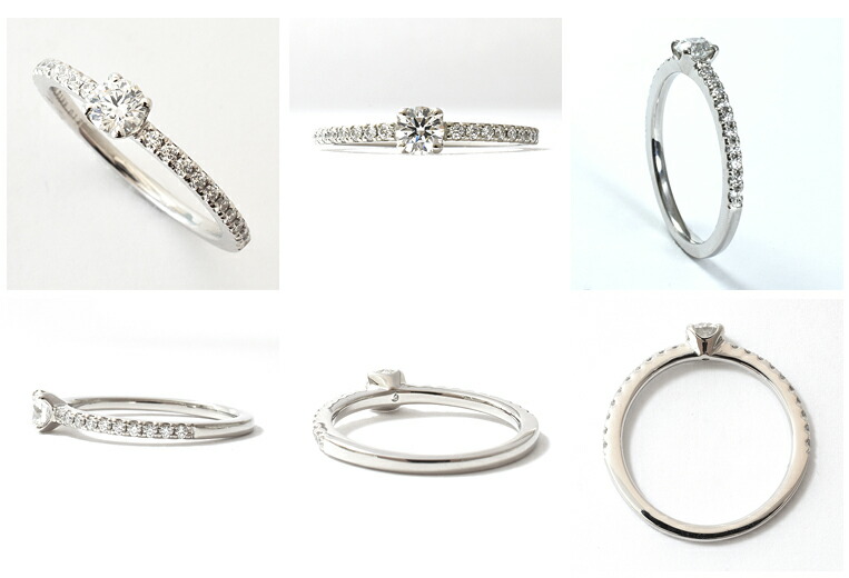 楽天市場】一粒エタニティリング Pt900 ダイヤモンド リング 0.30ct/21