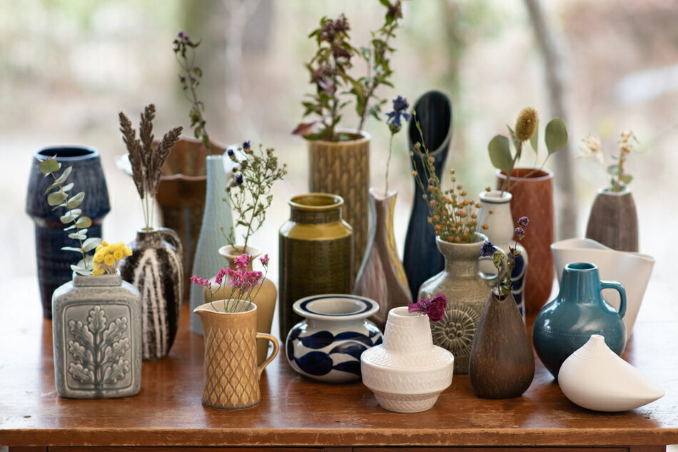吉祥寺店】花と楽しむ北欧のヴィンテージベース | free design