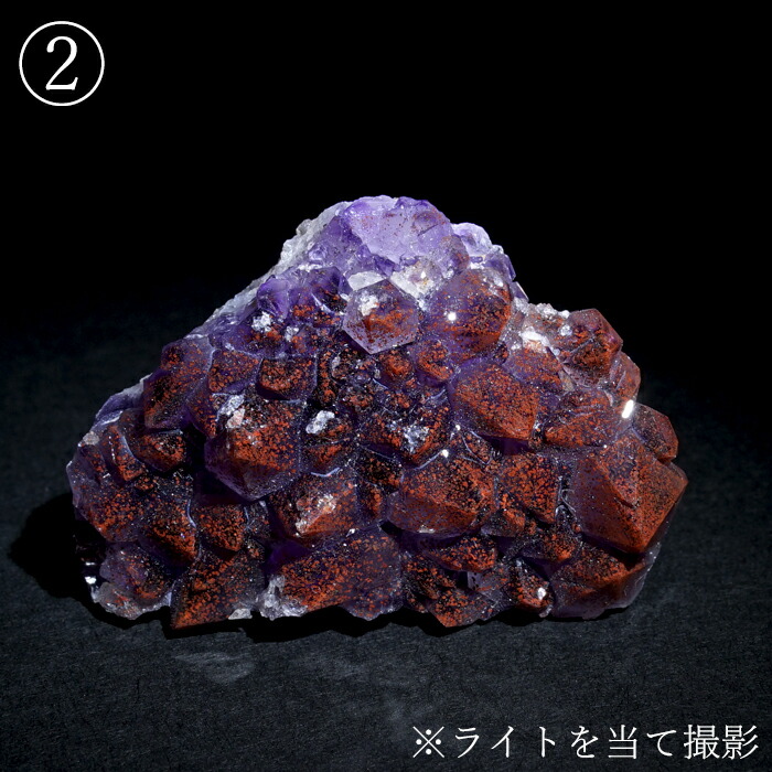 レッドキャップ 酸化鉄 紫水晶 Amethyst 2月誕生石 恋愛運 癒し