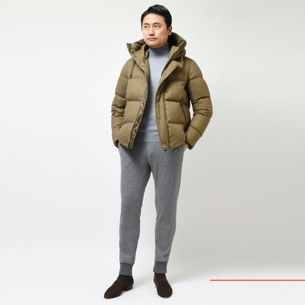 HERNO（ヘルノ）ウォーターレペレントシルクカシミアサキソニーダウン