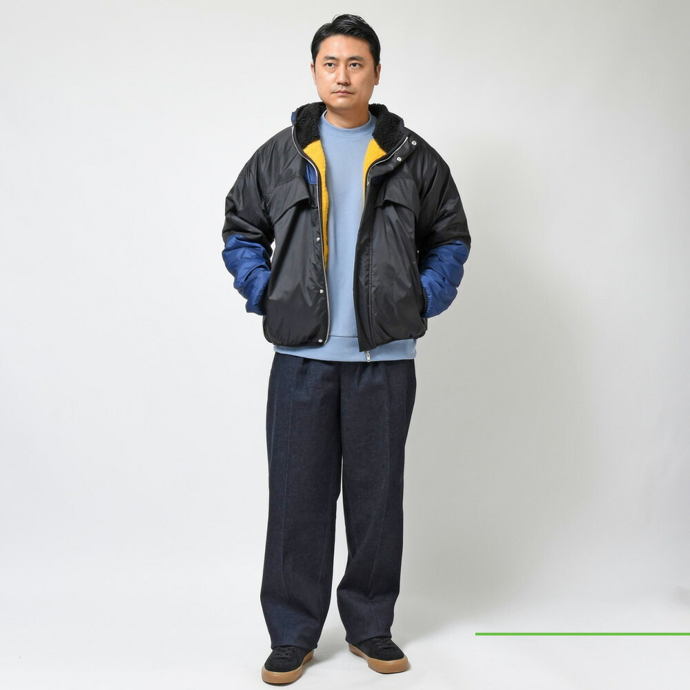 MARNI（マルニ）リップストップナイロンバイカラーリバーシブルフード