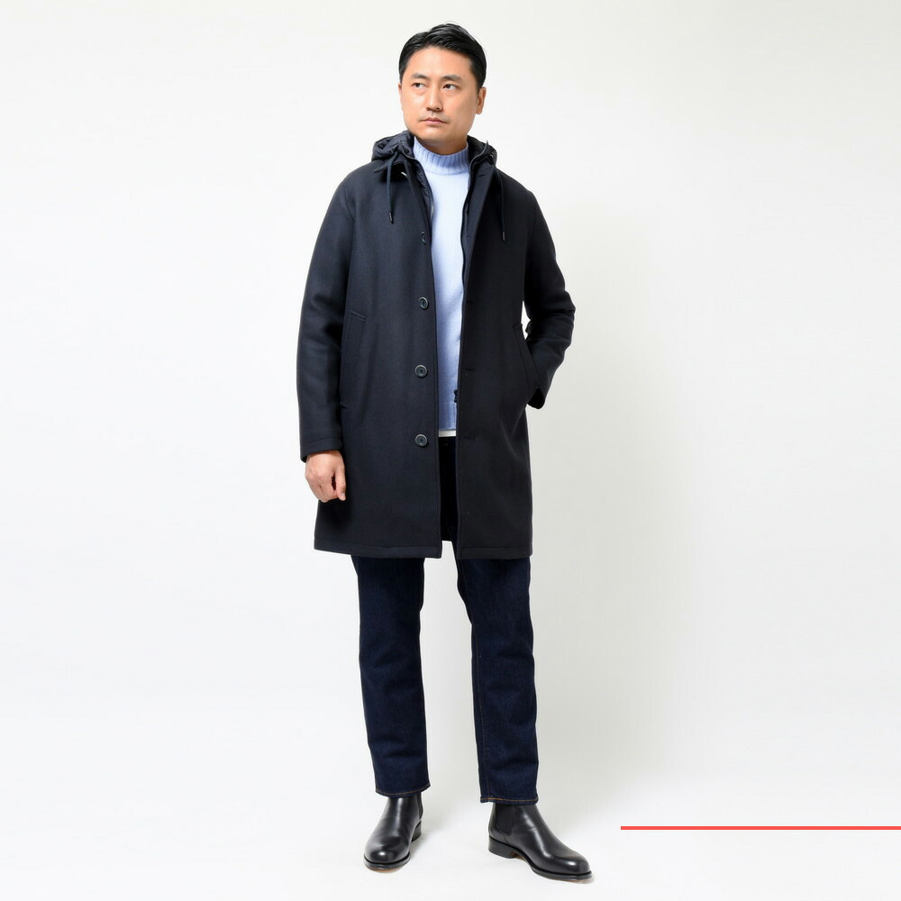 SALE】HERNO（ヘルノ）ウールナイロンダイアゴナルライトツィード