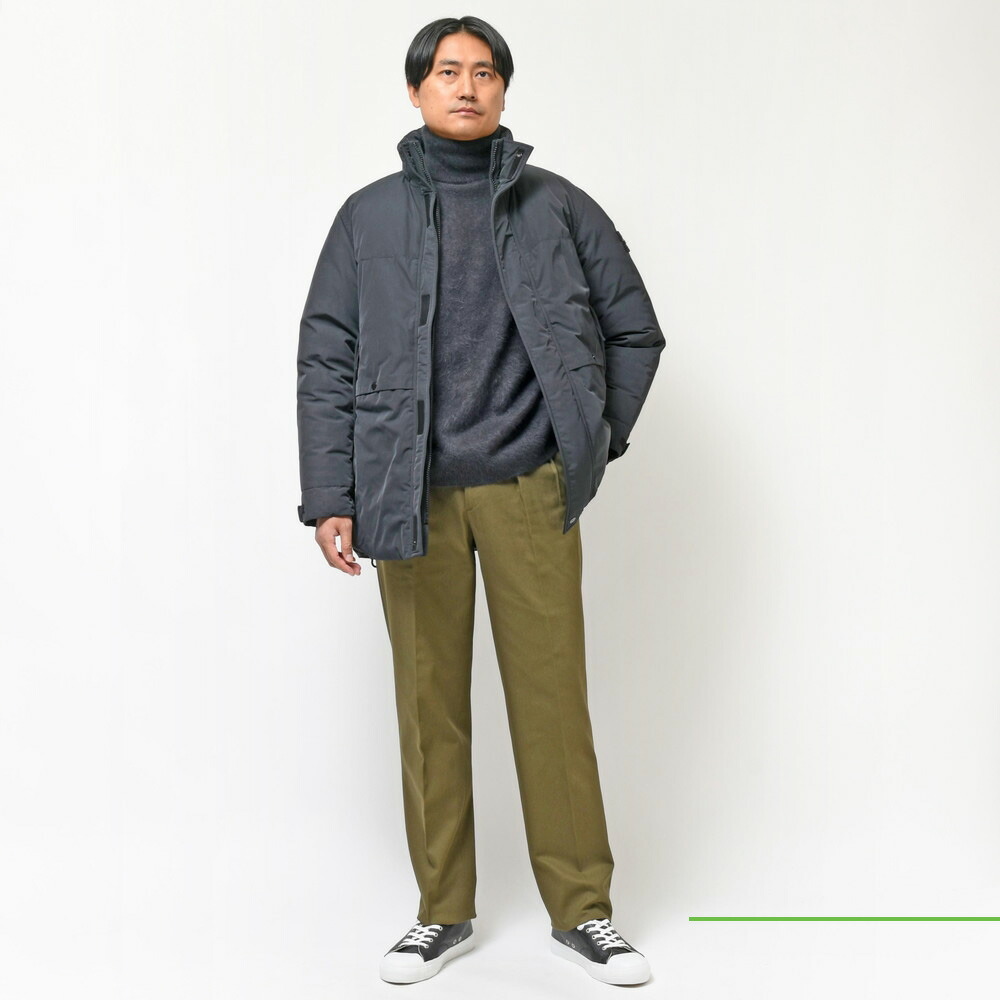 STONE ISLAND(ストーンアイランド) ポリエステルツイルスタンドカラー