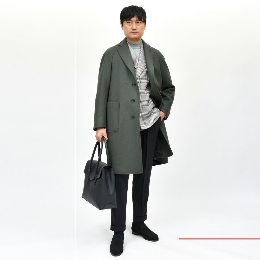 新品】BOGLIOLI チェスターコート色 グレーサイズ 48