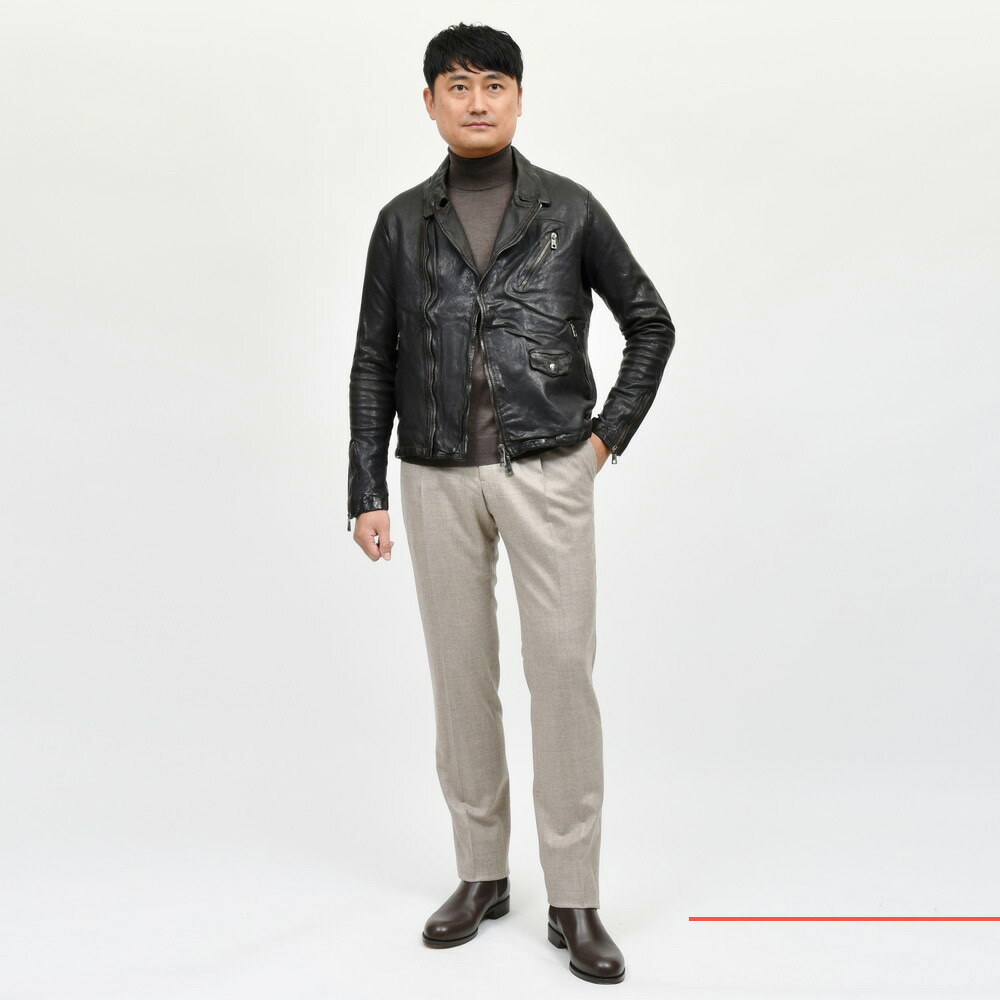 GIORGIO BRATO（ジョルジオ ブラート）ガーメントダイラムレザーダブル