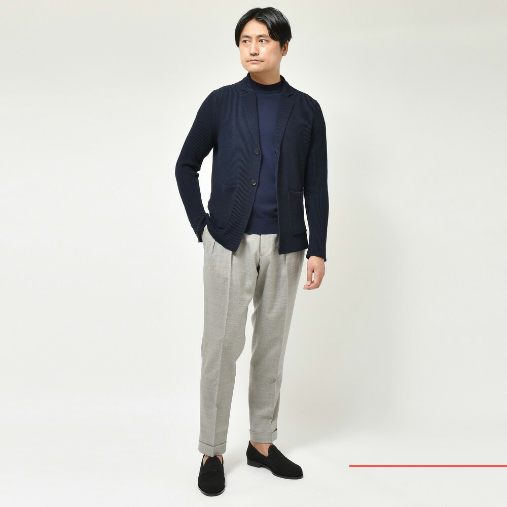 ZANONE ダークネイビー カーディガン ZANONE ネイビー カーディガン