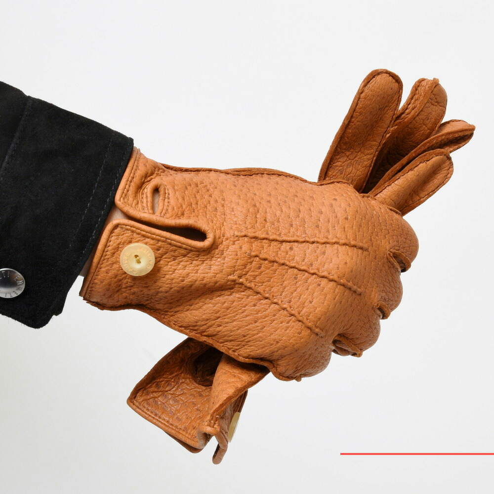 CAUSSE（コース／ガンコス）アンライニングペッカリーグローブ(ボタン