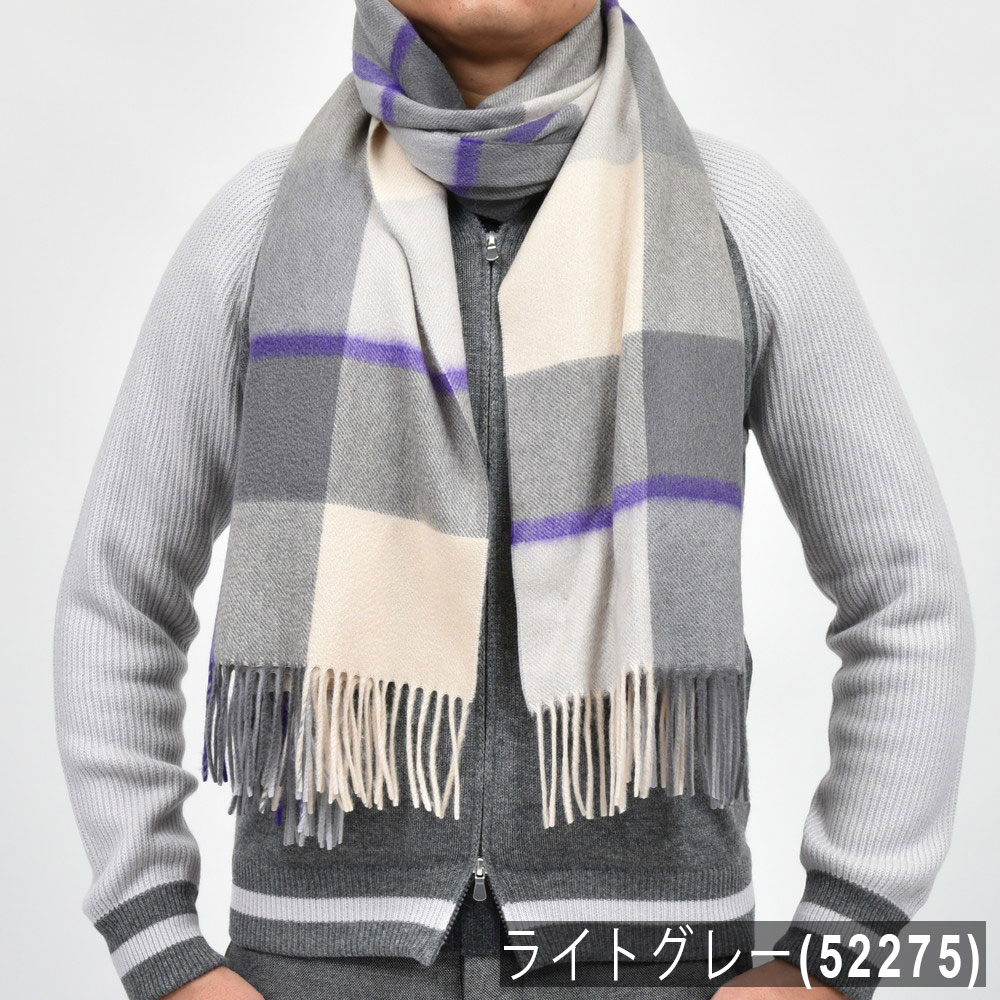 SALE】Joshua Ellis（ジョシュア エリス）カシミアチェック大判