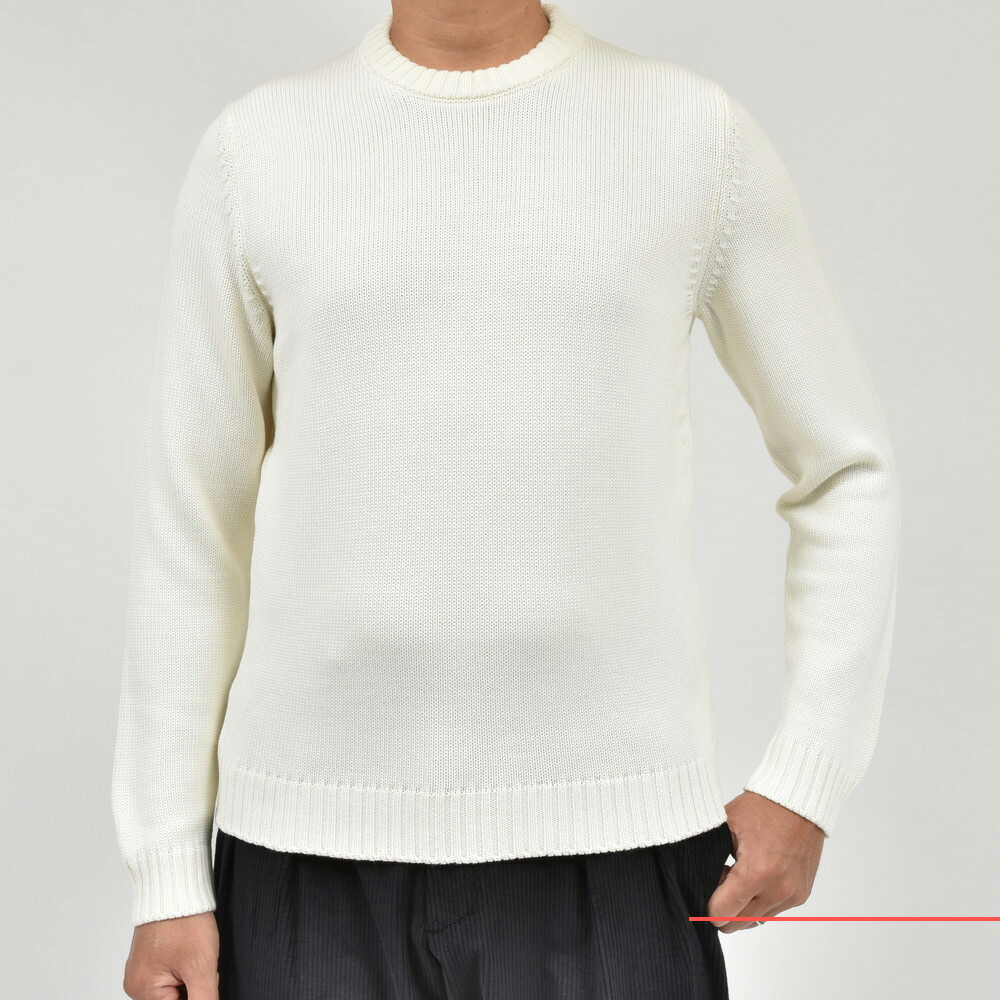 ZANONE（ザノーネ）5ゲージウールクルーネックニット GIRO/SLIM FIT