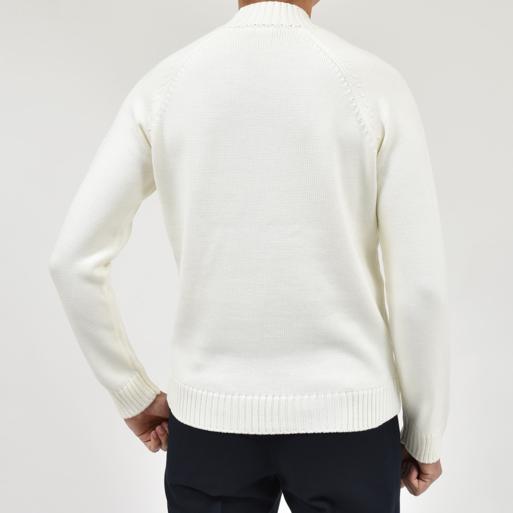 ZANONE（ザノーネ）5ゲージウールモックネックニット LUPO RAG/SLIM