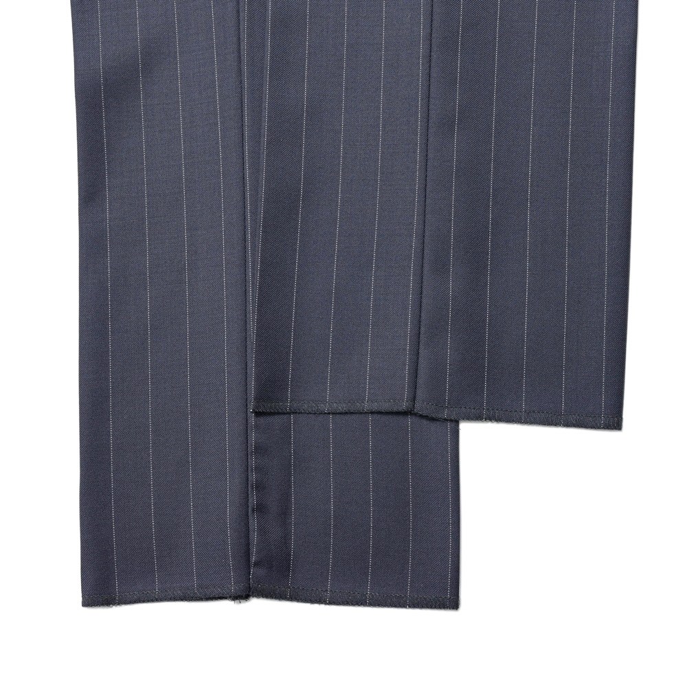 SALE】guji（グジ）SUPER 110'sウールサージピンストライプ3B1プリーツ