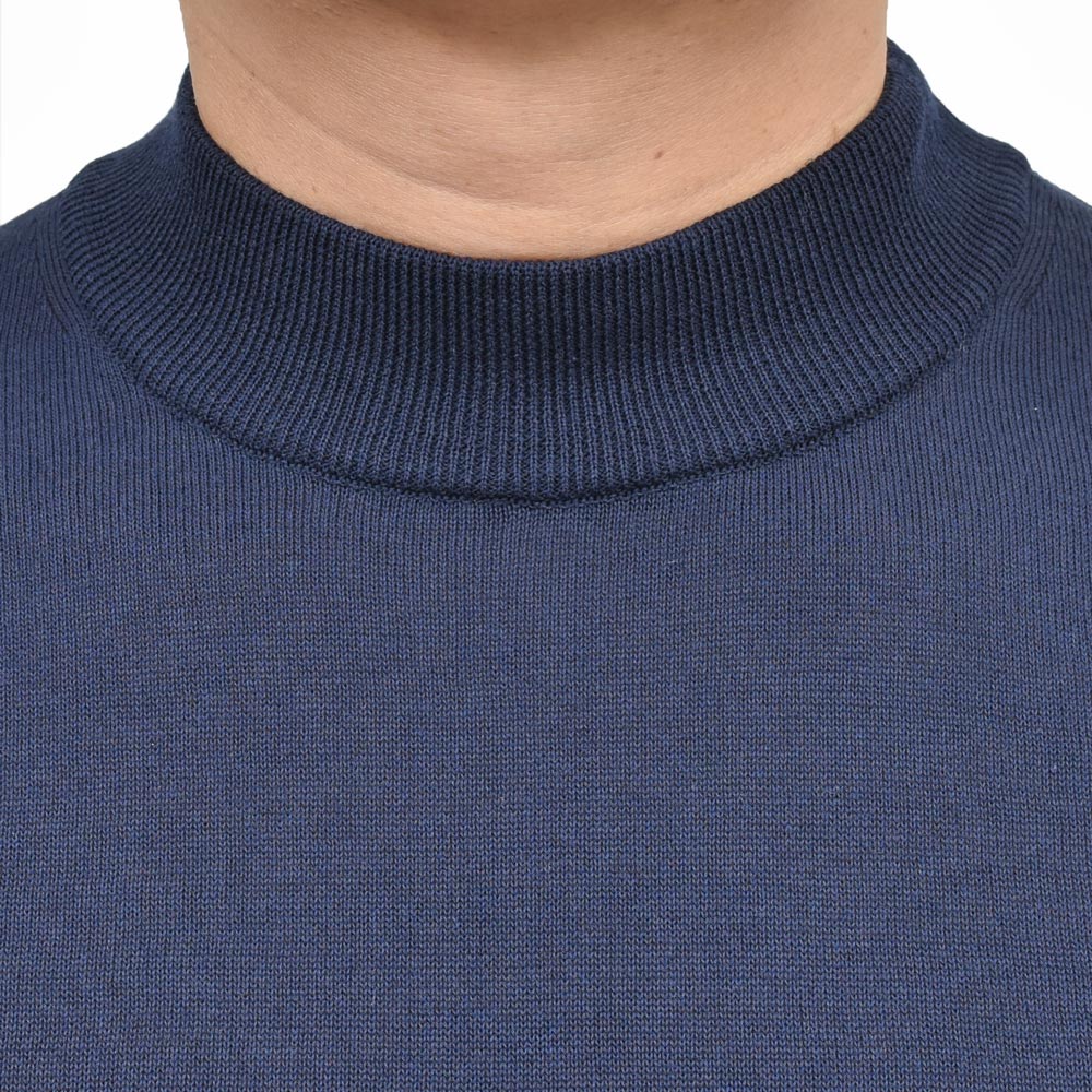 ZANONE（ザノーネ）12ゲージコットンクレープS/Sモックネックニット